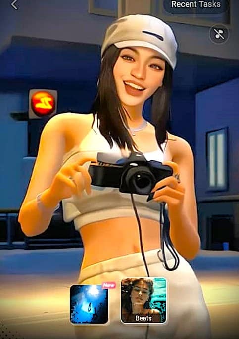 the screenshot is about the latest feature of Wink mod apk